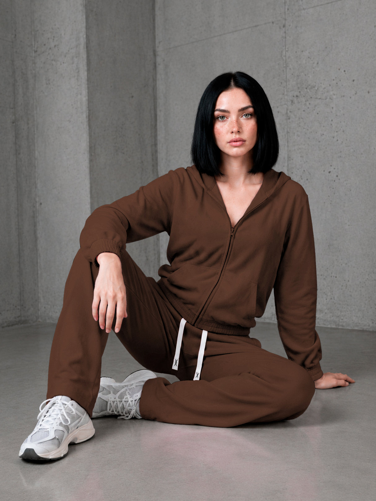 Conjunto Pants Deportivo Para Dama 2 Pz Sudadera Con Capucha MAYOREO