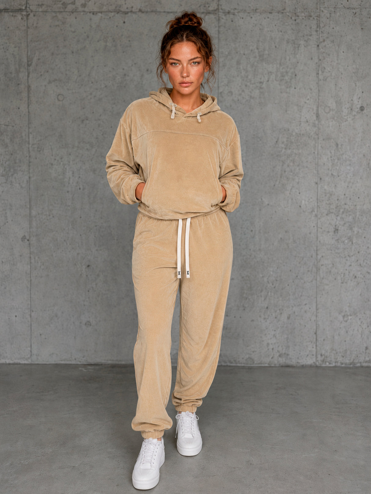 Conjunto Deportivo Mujer 2pz Sudadera Pantalon Comodo Casual