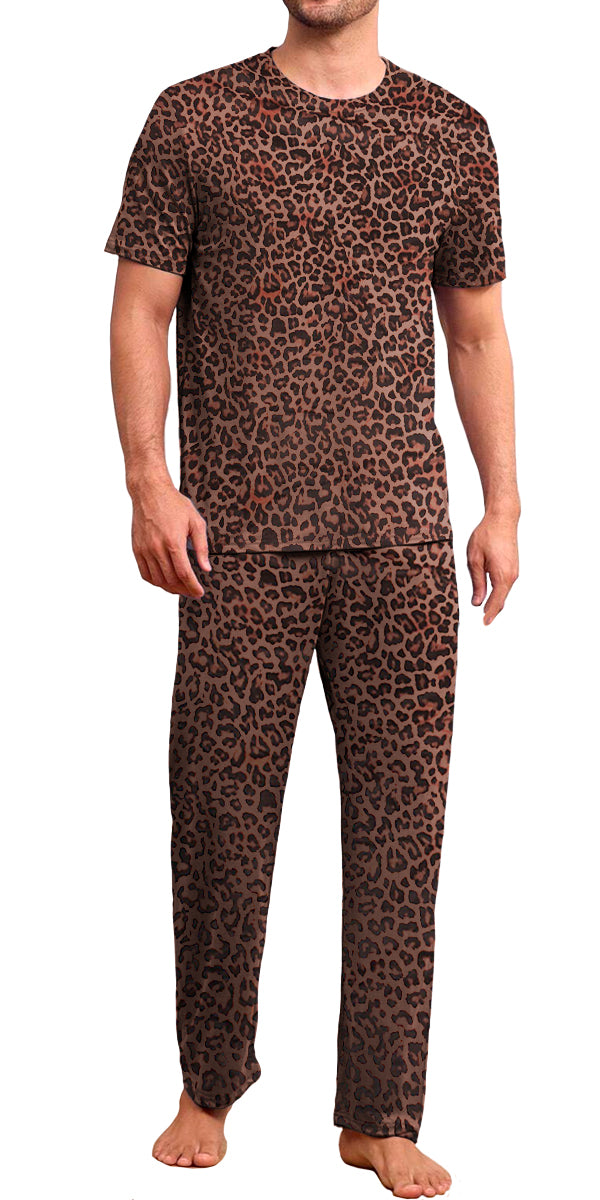 Conjunto de Pijama Para Hombre Elegante Camisa Pantalon Comodo para Dormir