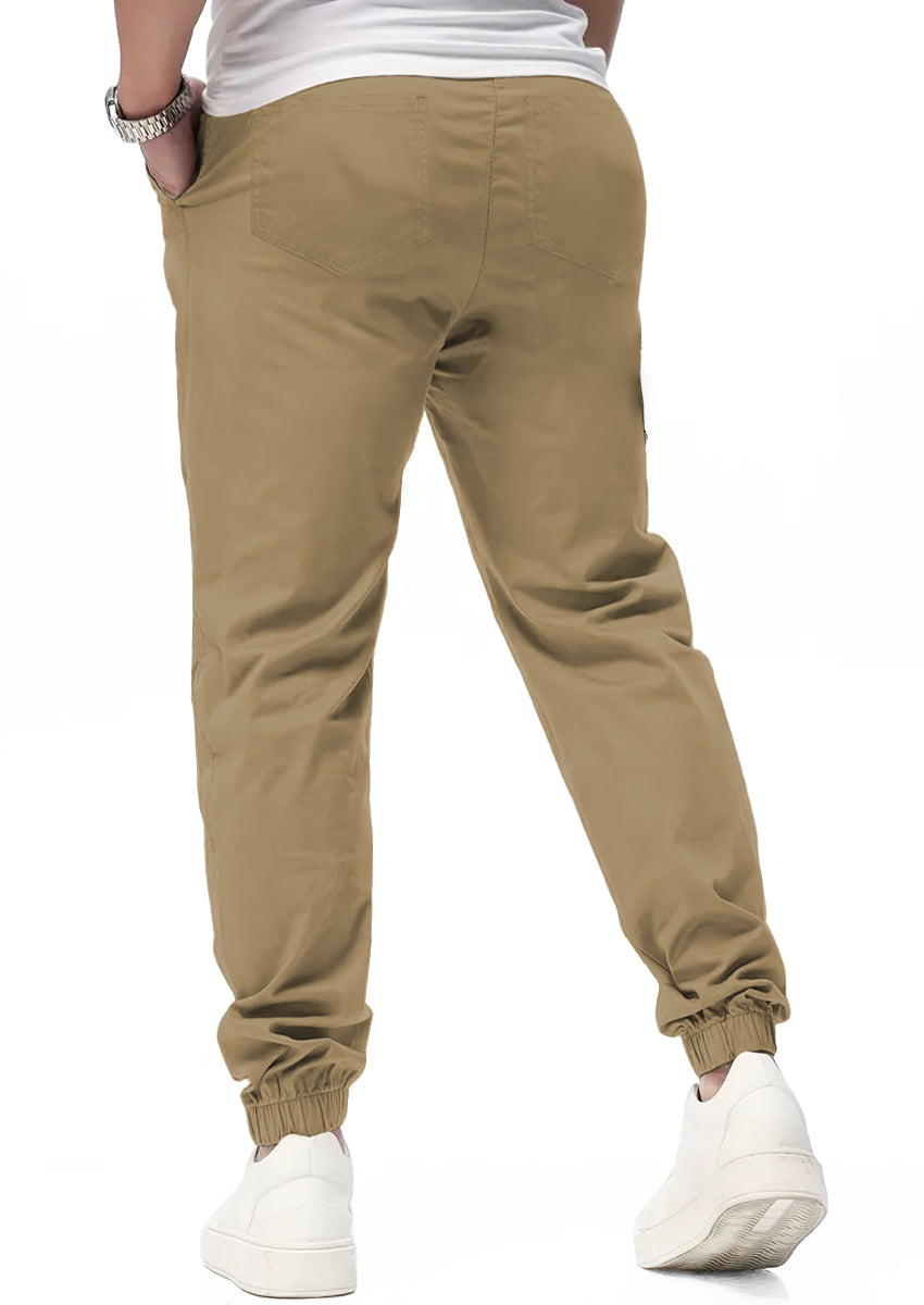 Pantalon Casual Deportivo Jogger para Hombre Bolsos Laterales con Cintura Elastica Ajustable