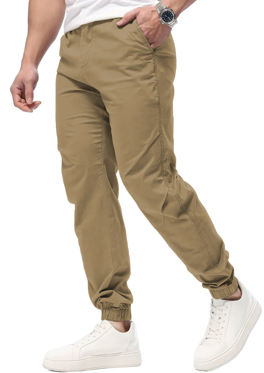 Pantalon Casual Deportivo Jogger para Hombre Bolsos Laterales con Cintura Elastica Ajustable