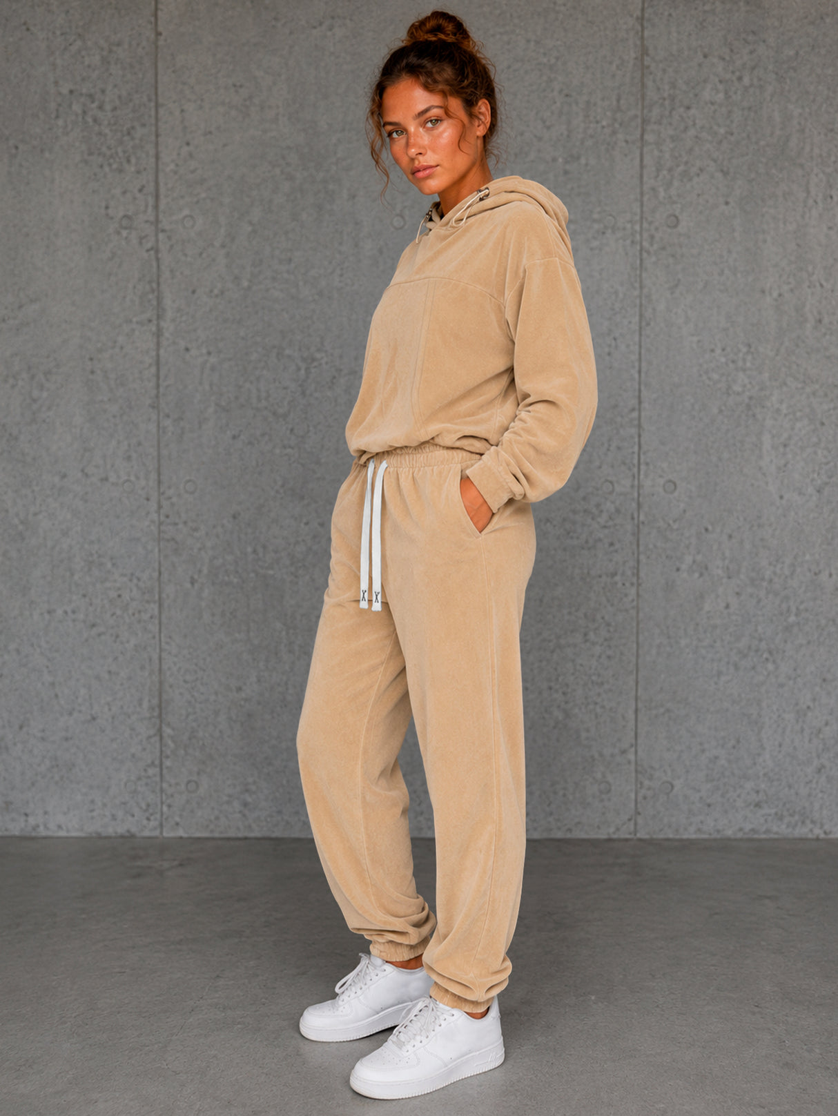 Conjunto Deportivo Mujer 2pz Sudadera Pantalon Comodo Casual
