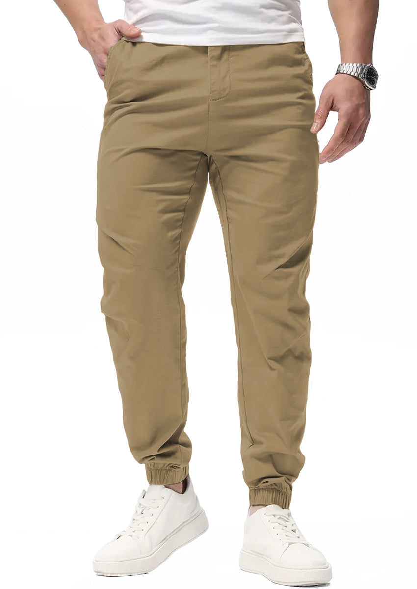 Pantalon Casual Deportivo Jogger para Hombre Bolsos Laterales con Cintura Elastica Ajustable
