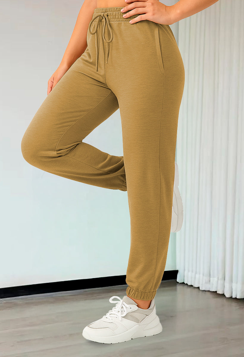 Pantalón Jogger Pants para Dama Comodo con Cordon Ajustable Estilo Casual Deportivo
