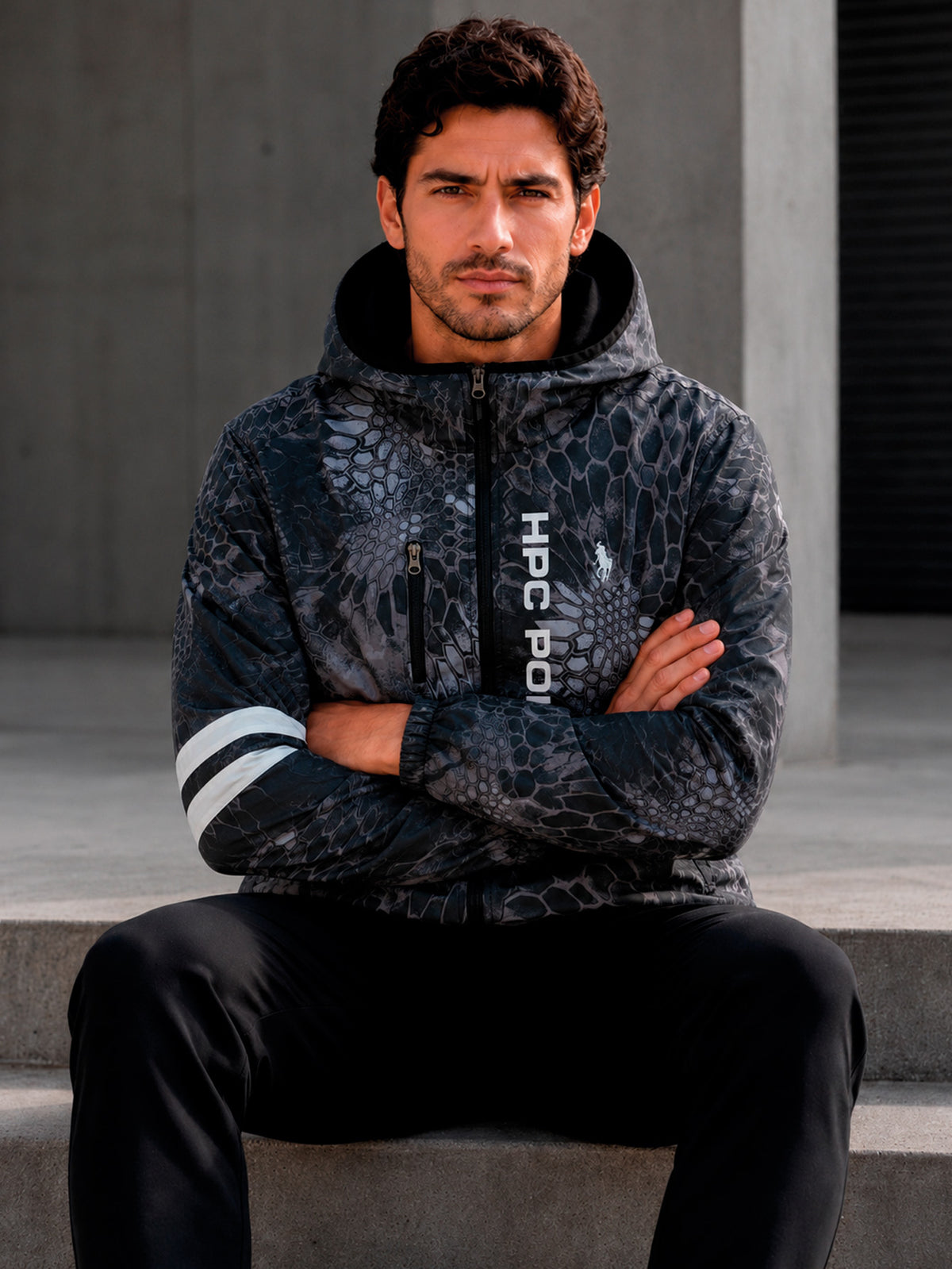 Chamarra Hpc Polo Rompevientos Para Hombre