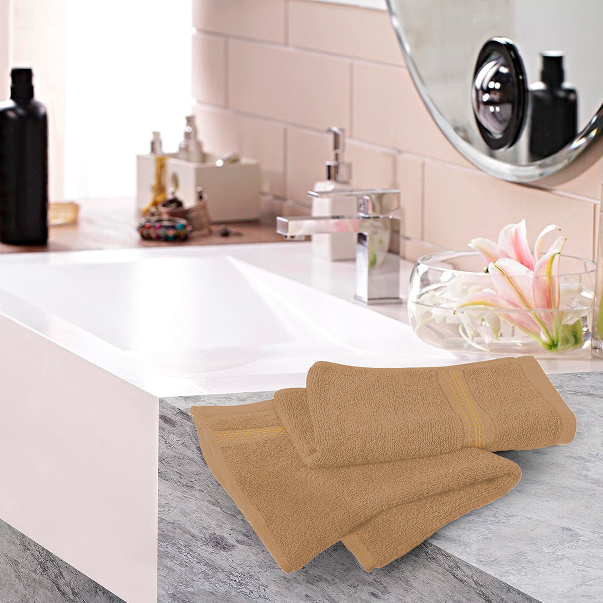 Pack de Toalla de baño de algodón puro, rectangular de 70*140cm, con patrón elegante Toalla De Baño Grande Completo 100% Algodón Suave ,absorbente, de secado rápido, resistente al color, adecuada para baño, hotel, viaje, fiesta, regalo, salón