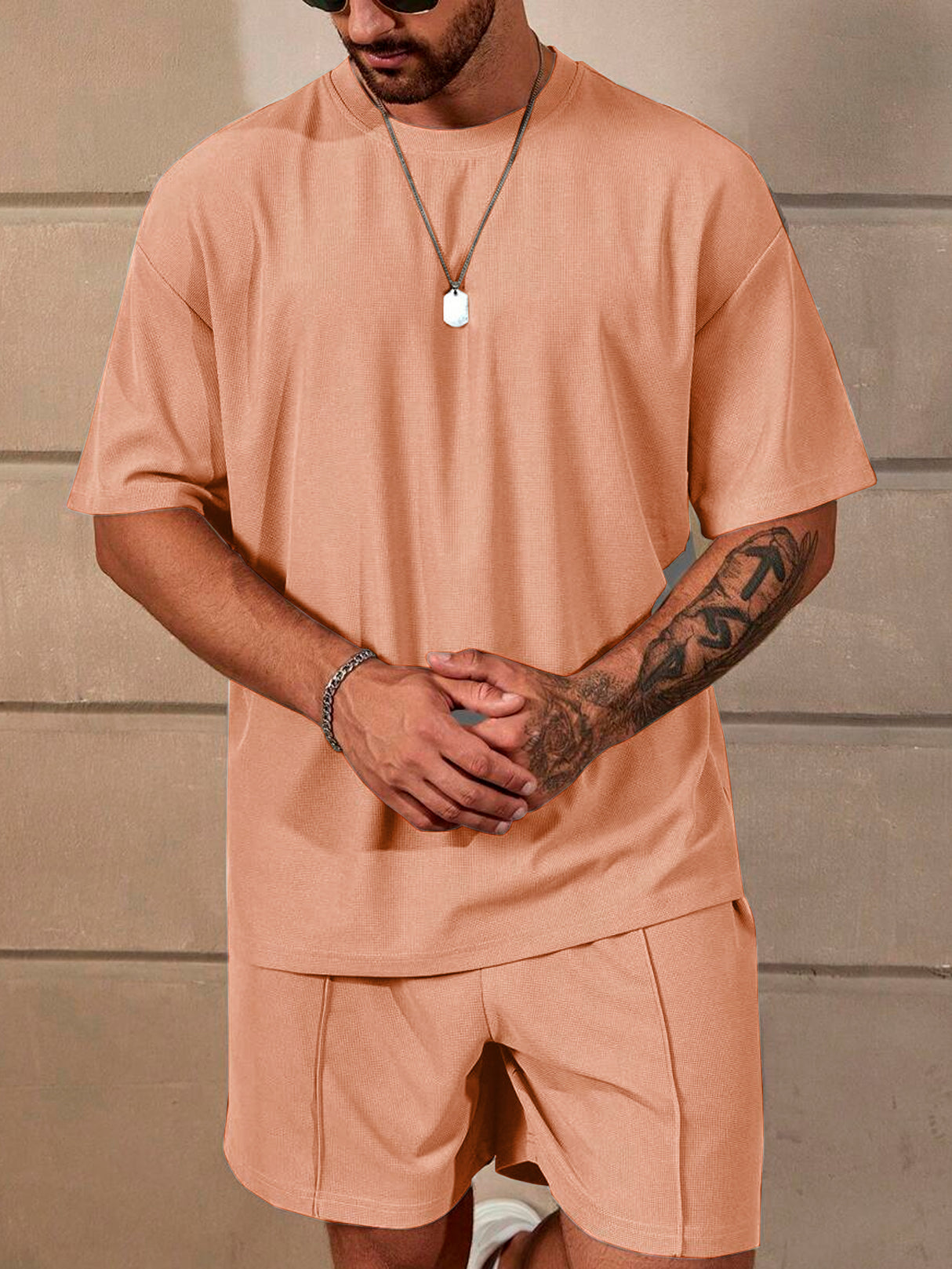 Conjunto Deportivo para Hombre Playera Deportiva y Short Transpirable de Entrenamiento Mayoreo
