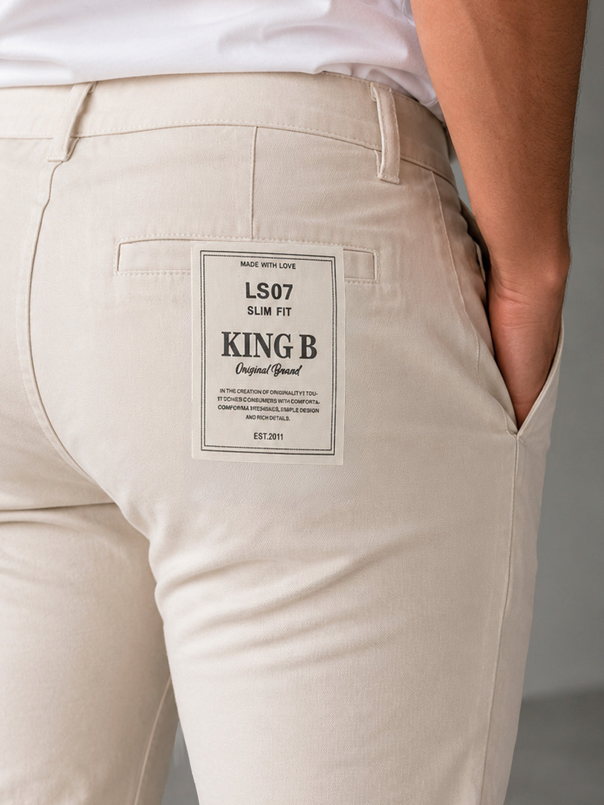Pantalón De Vestir Casual Hombre Skinny Slim Fit Gabardina