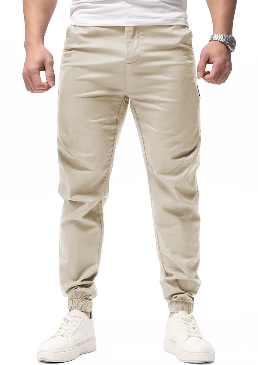 Pantalon Casual Deportivo Jogger para Hombre Bolsos Laterales con Cintura Elastica Ajustable
