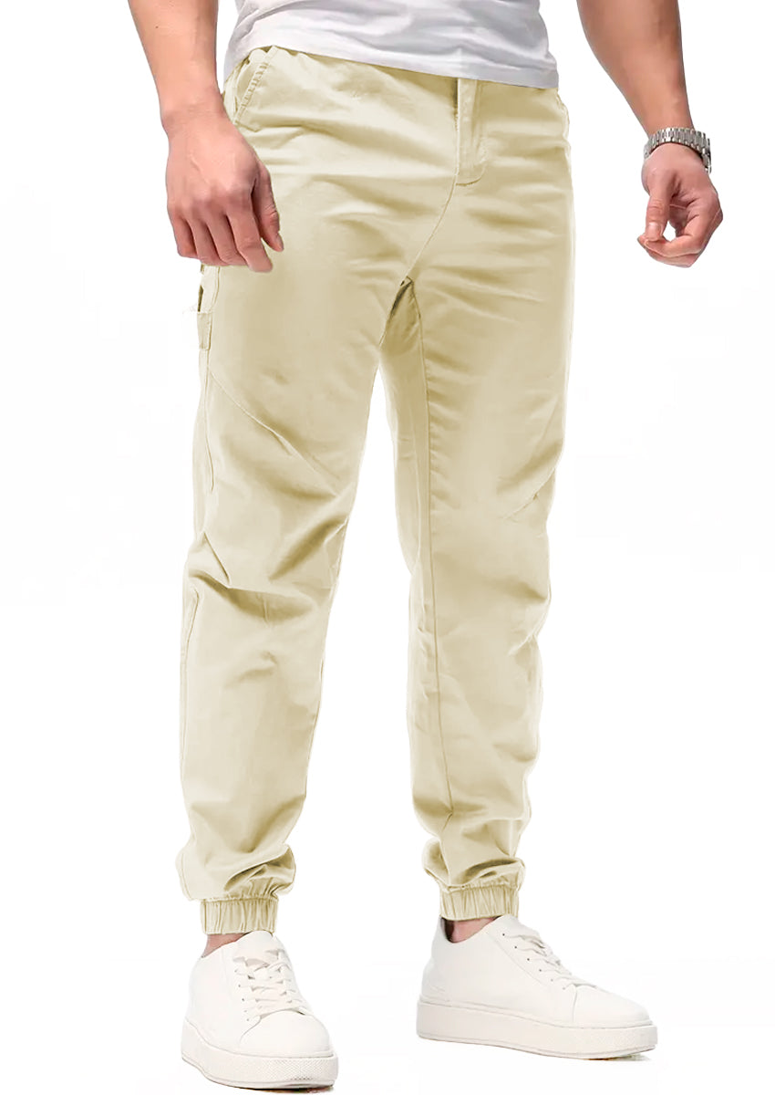 Pantalon Casual Deportivo Jogger para Hombre Bolsos Laterales con Cintura Elastica Ajustable