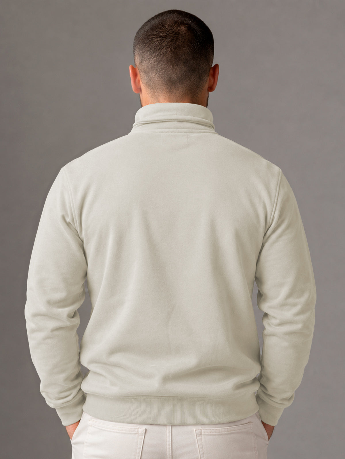 Sudadera Para Hombre Con Media Cierro en Cuello