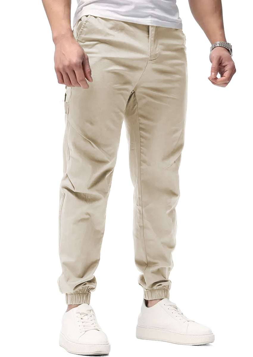 Pantalon Casual Deportivo Jogger para Hombre Bolsos Laterales con Cintura Elastica Ajustable