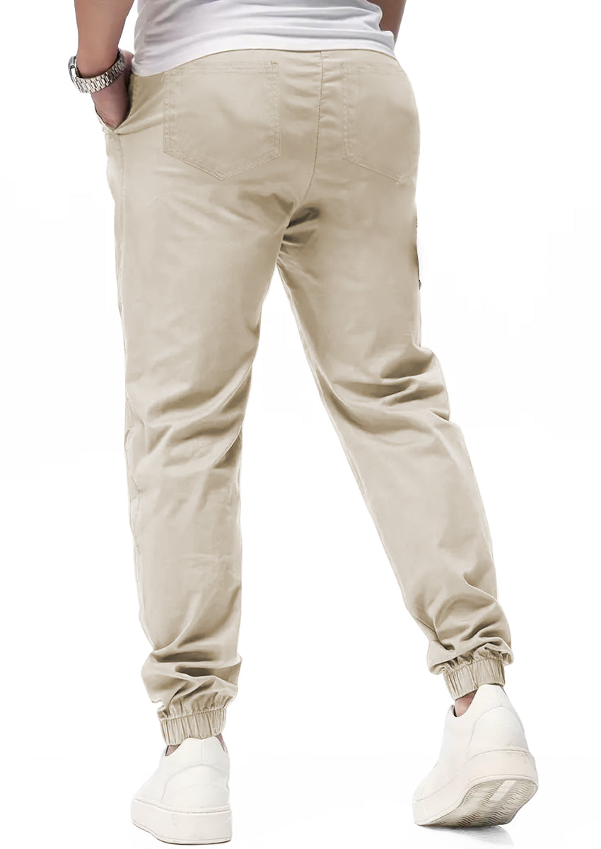 Pantalon Casual Deportivo Jogger para Hombre Bolsos Laterales con Cintura Elastica Ajustable