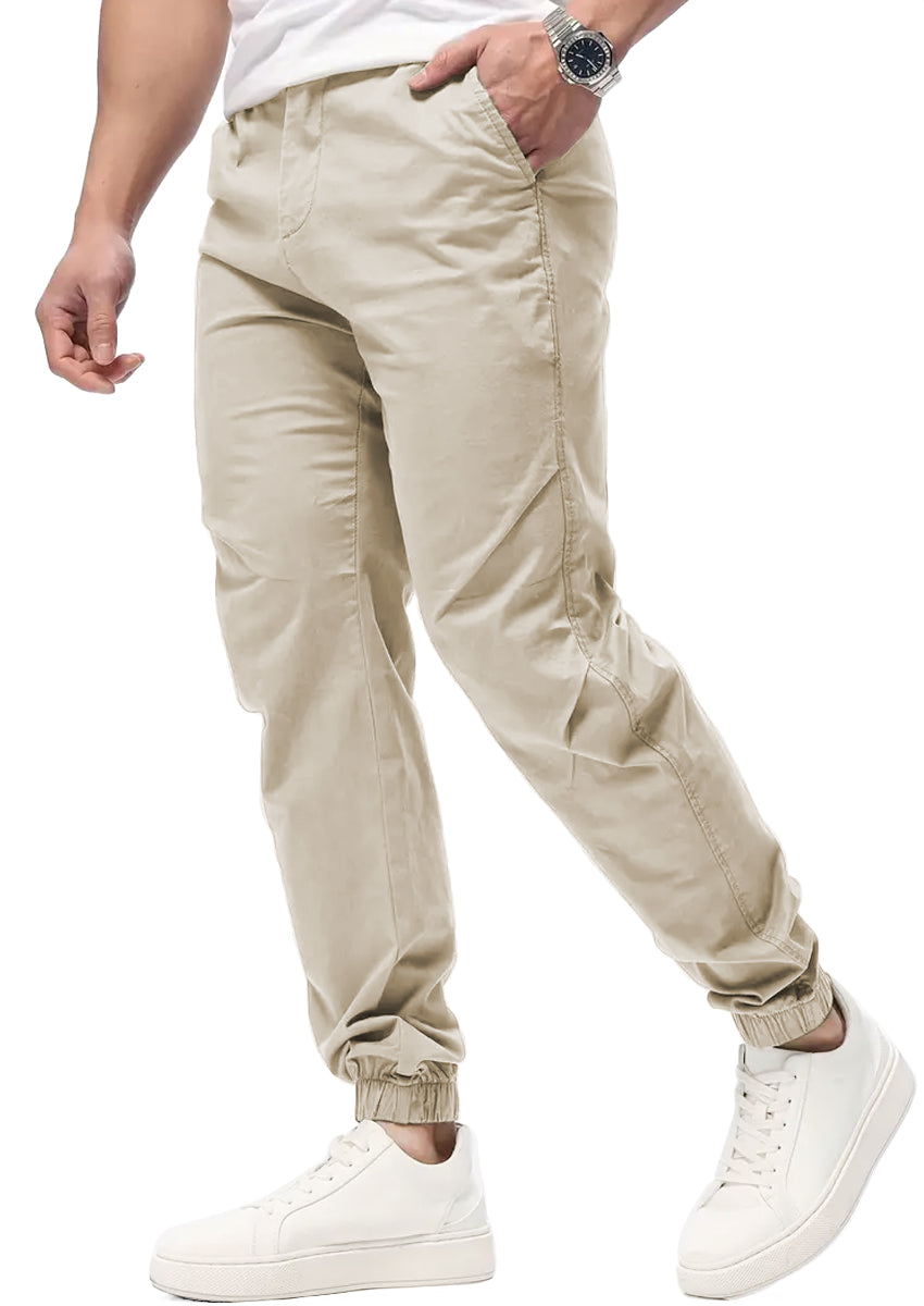 Pantalon Casual Deportivo Jogger para Hombre Bolsos Laterales con Cintura Elastica Ajustable