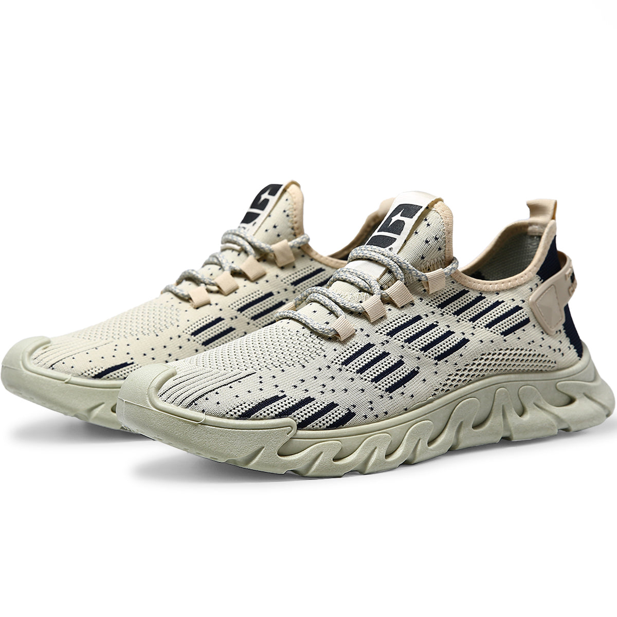 Zapatos para hombre de moda color solido, Zapatillas versatiles con cordones, Tenis adecuados para deportes diarios