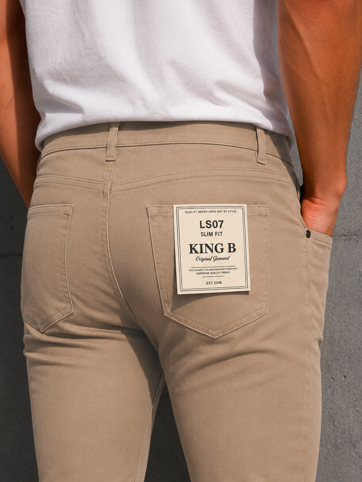 Pantalón De Vestir Casual Hombre Skinny Slim Fit Gabardina
