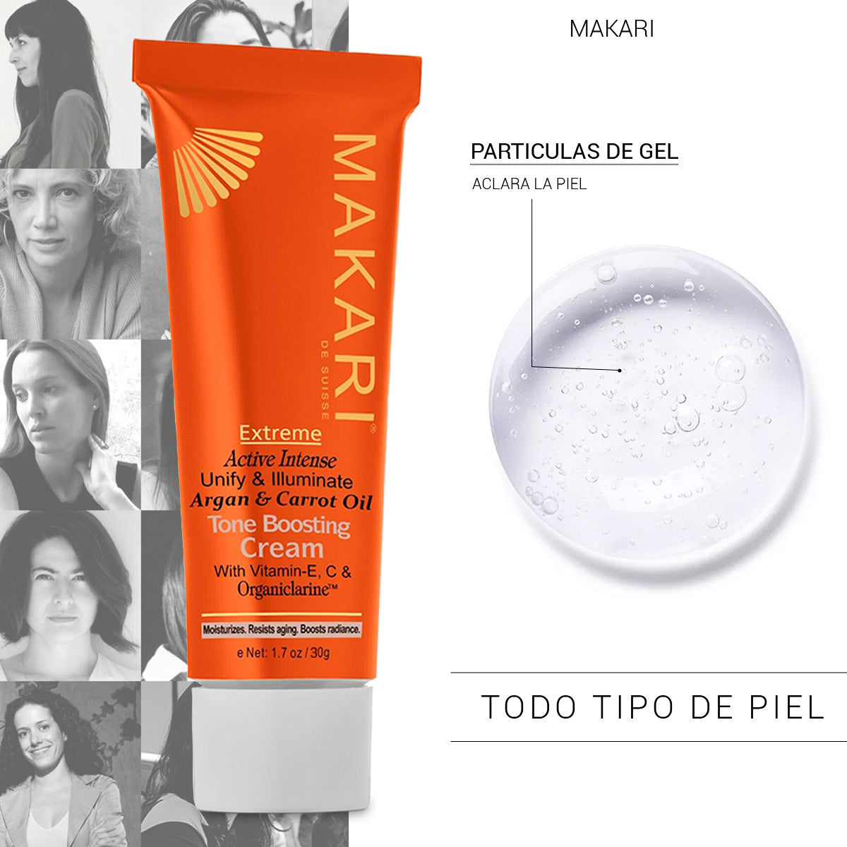 Gel Potenciador Del Tono Extreme Argan Aceite De Zanahoria