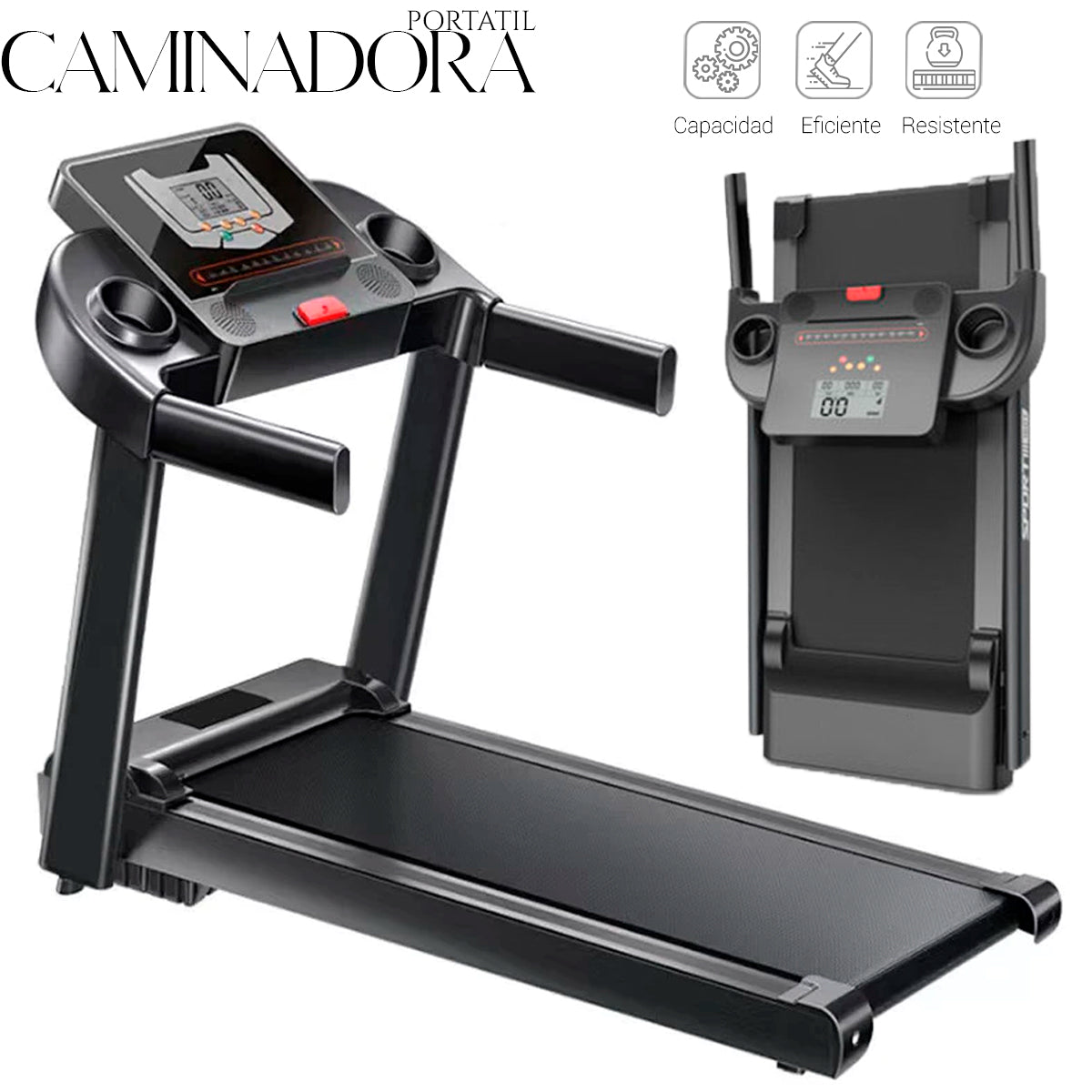 Caminadora Eléctrica Negra