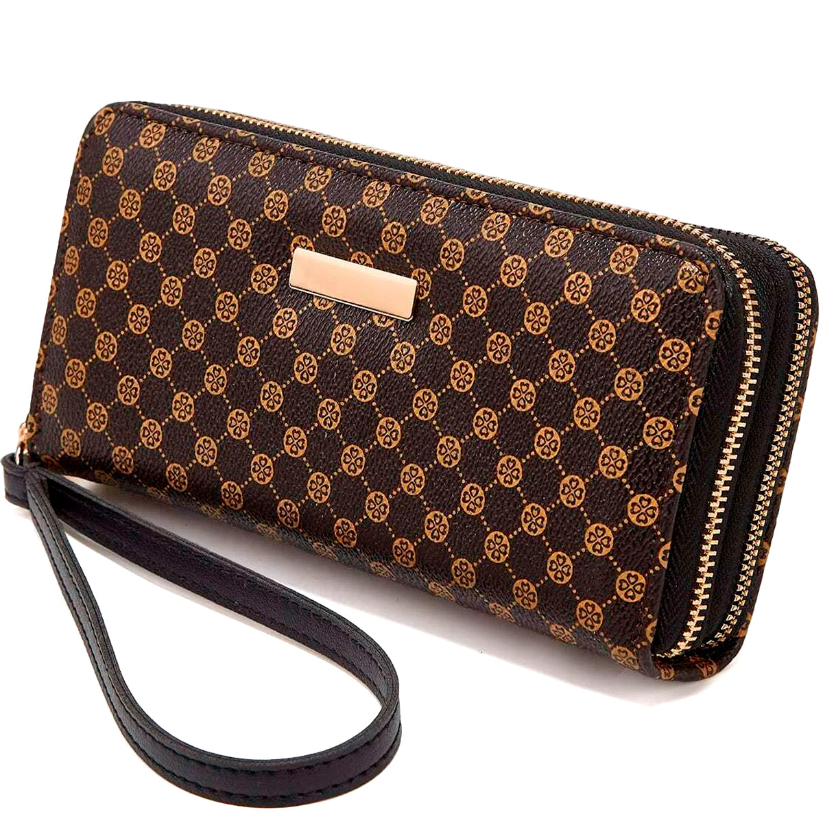 Cartera Monedero Larga De Cuero Lujo Dama Billetera Elegante