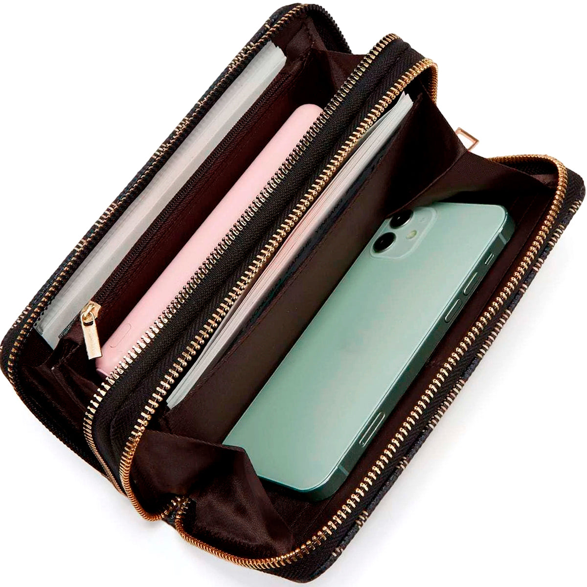 Cartera Monedero Larga De Cuero Lujo Dama Billetera Elegante