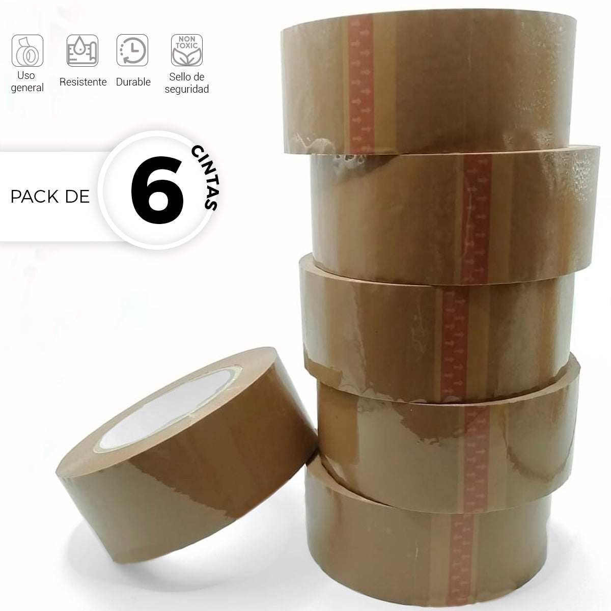 Cinta Para Empaque (6 Piezas)