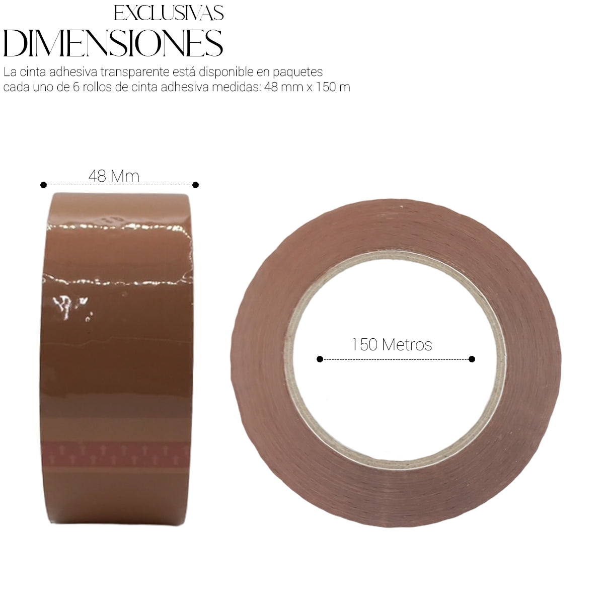 Cinta Para Empaque (6 Piezas)