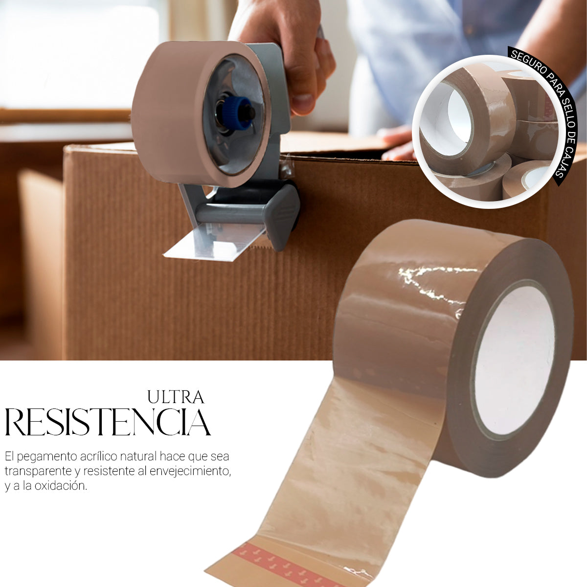 Cinta Para Empaque (6 Piezas)