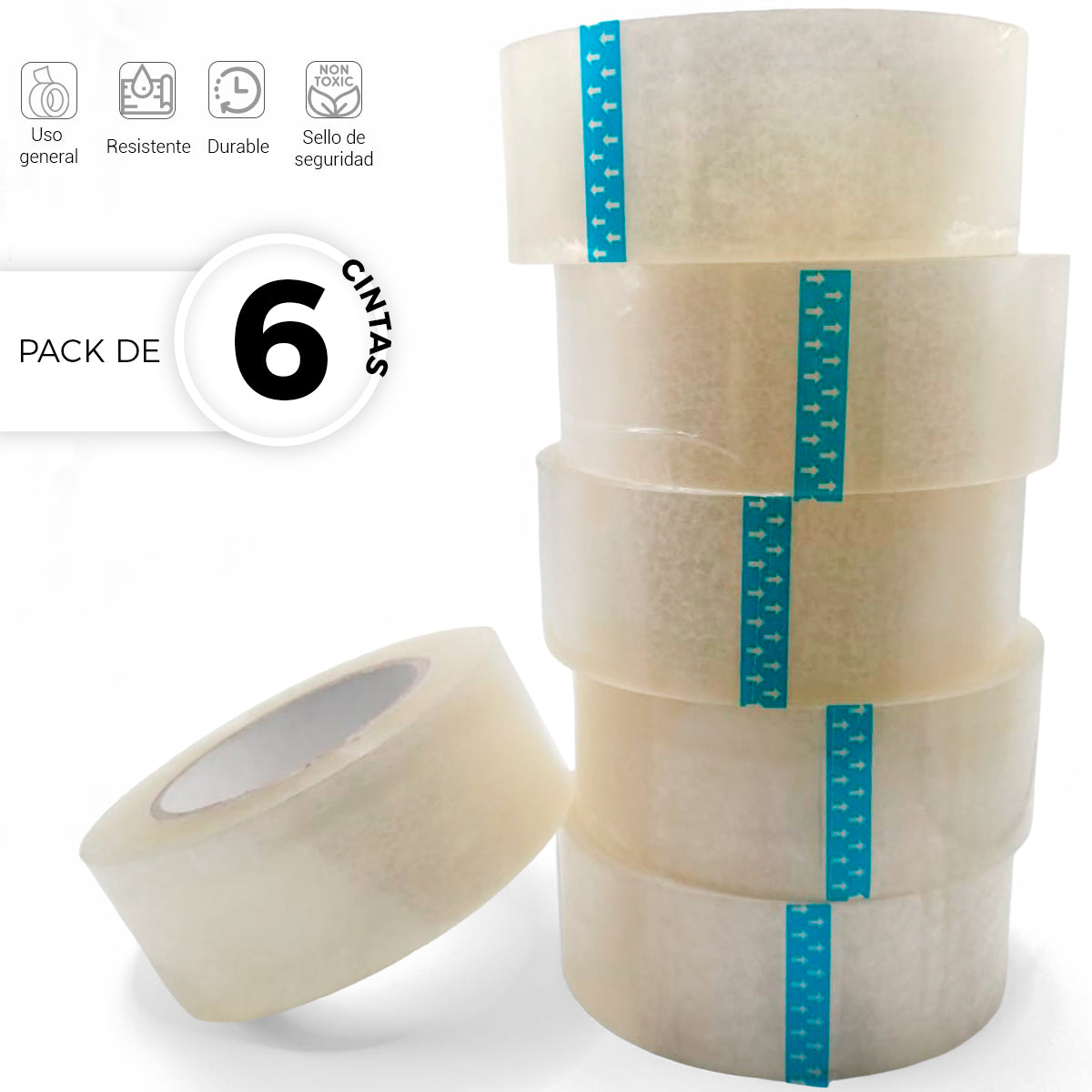 Cinta Para Empaque (6 Piezas)
