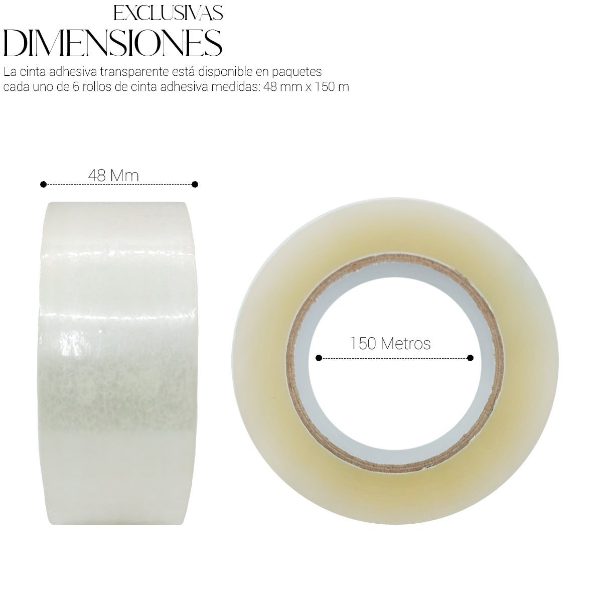 Cinta Para Empaque (6 Piezas)