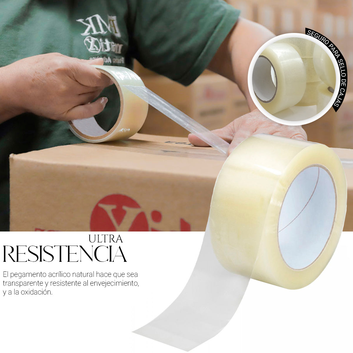 Cinta Para Empaque (6 Piezas)