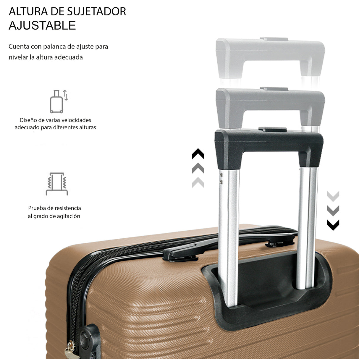 Maleta de Viaje de Mano A Bordo Con Candado De Seguridad