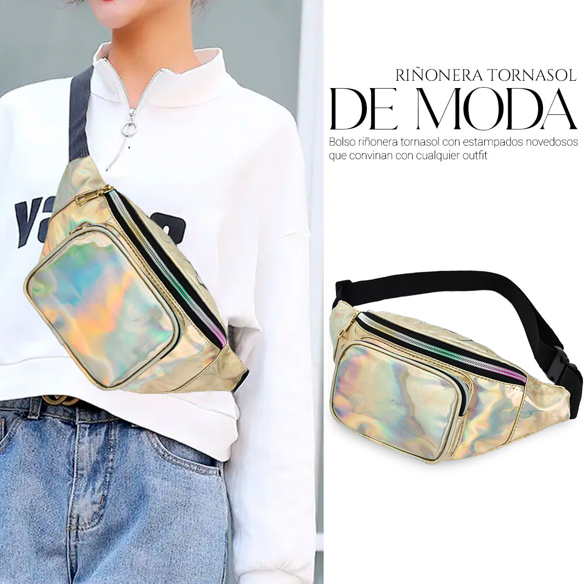 Cangurera Casual Para Mujer