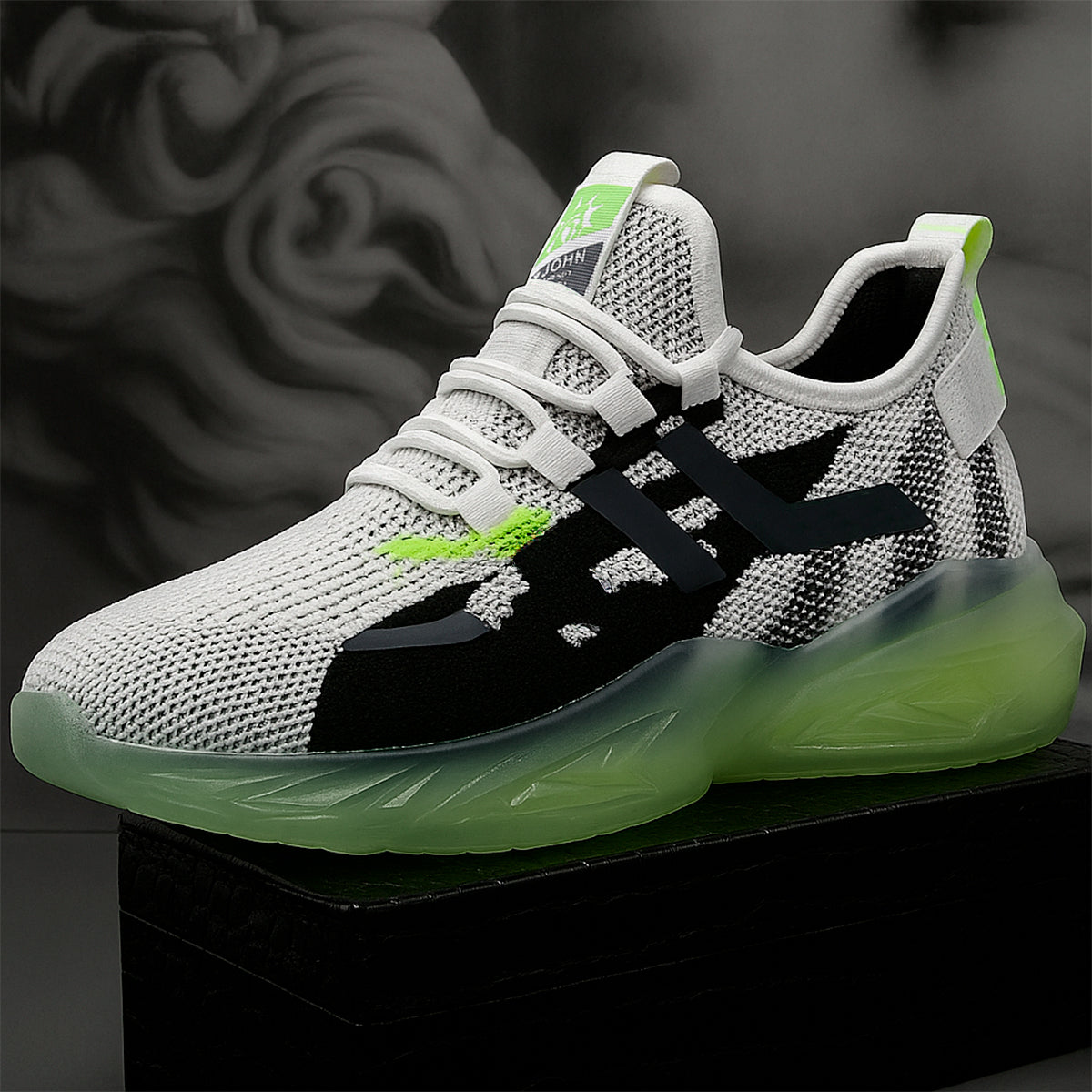 Tenis deportivos para hombre casuales para el uso diario con suela antideslizante Zapatilla para hombre con punta ideal para el uso diario transpirable con absorción