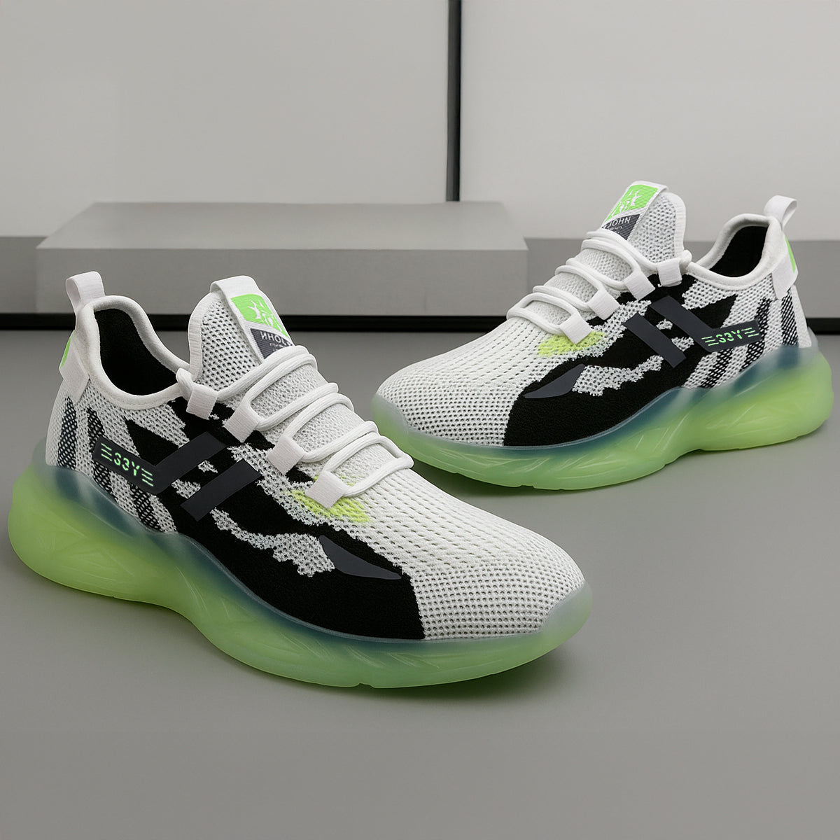 Tenis deportivos para hombre casuales para el uso diario con suela antideslizante Zapatilla para hombre con punta ideal para el uso diario transpirable con absorción