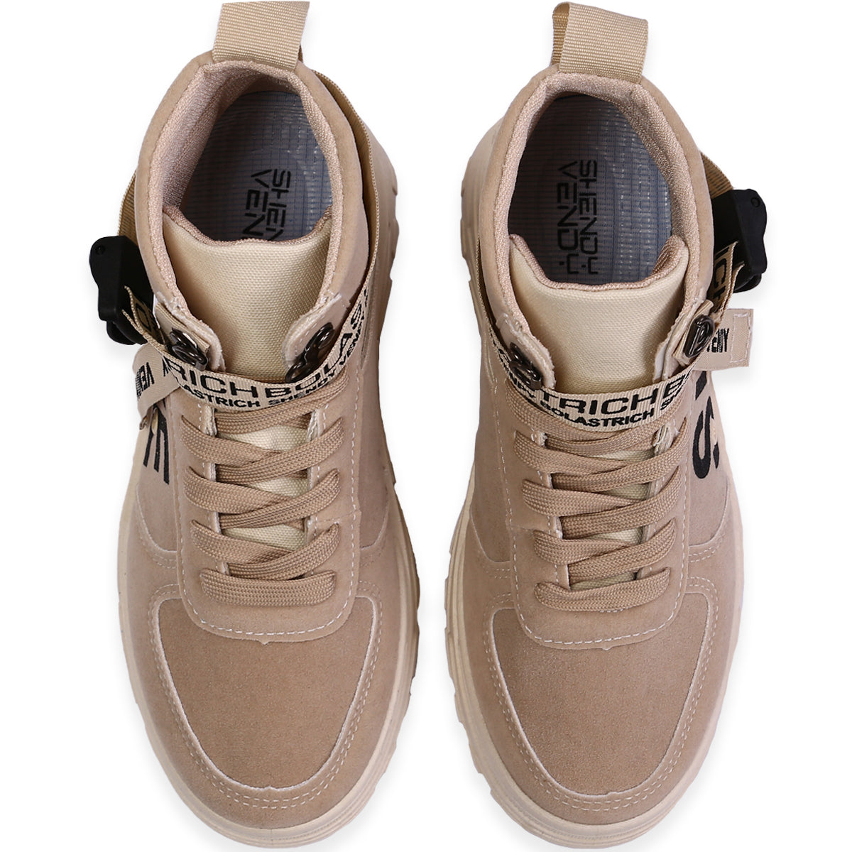 Bota Tenis para Hombre de Plataforma, Informales, Transpirable, Antideslizante, con Cordones, Zapatillas Duraderas para Actividades al Aire Libre, Ligeras para Exteriores, Estilo Urbano