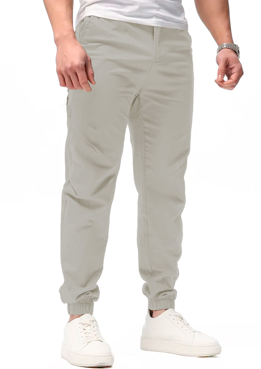 Pantalon Casual Deportivo Jogger para Hombre Bolsos Laterales con Cintura Elastica Ajustable