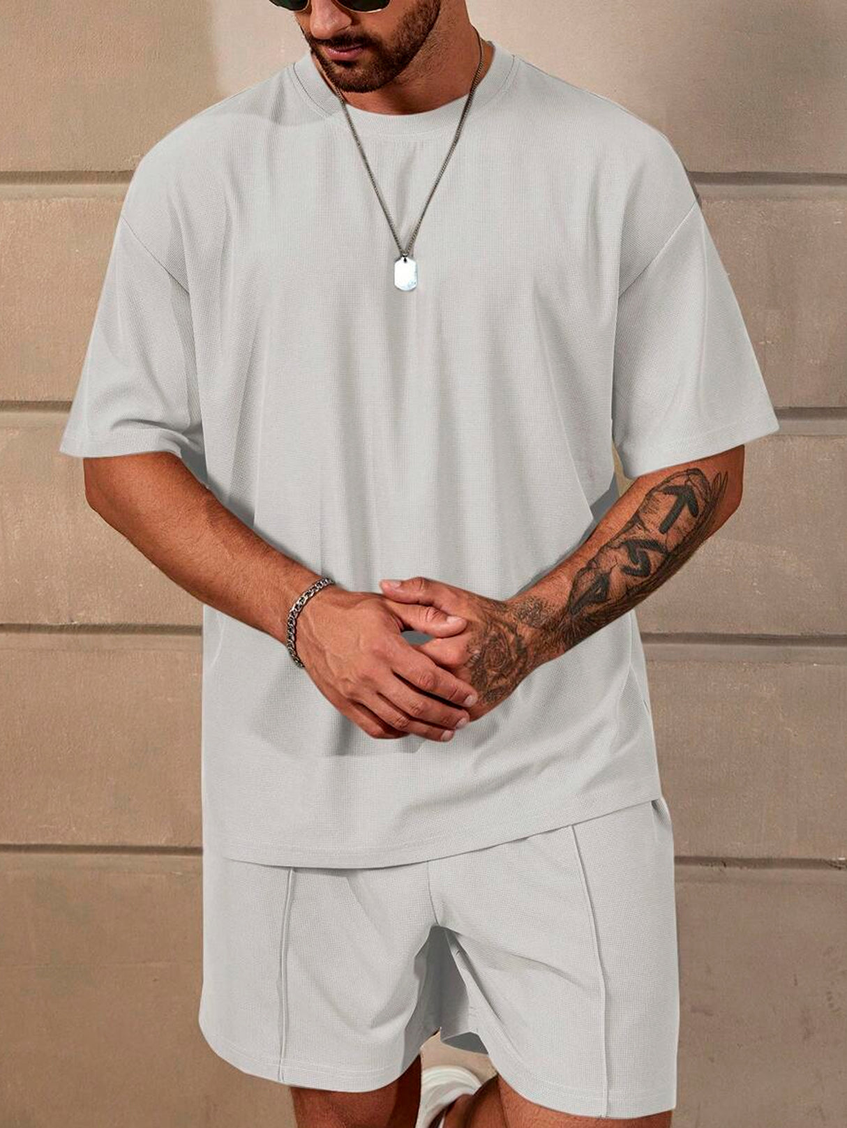 Conjunto Deportivo para Hombre Playera Deportiva y Short Transpirable de Entrenamiento Mayoreo