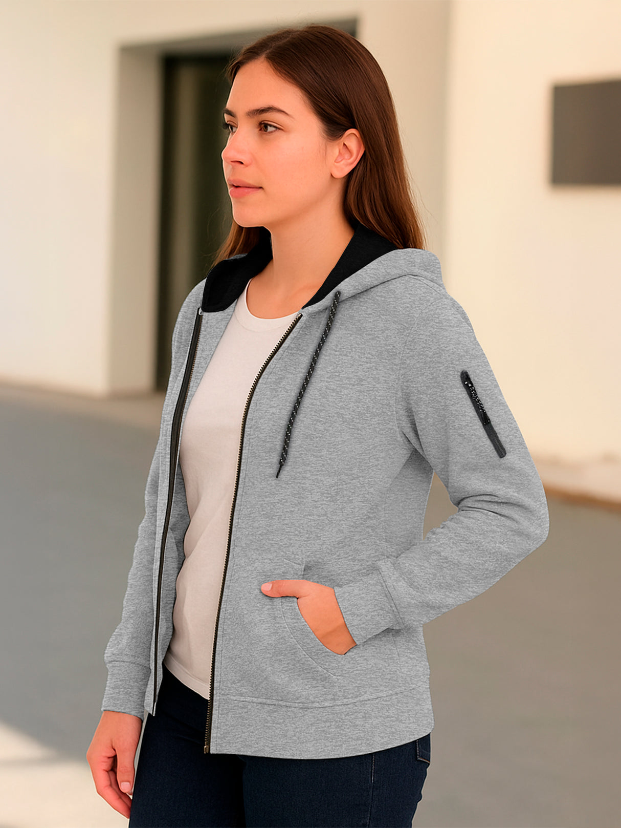 Sudadera Mujer Con Capucha De Calidad