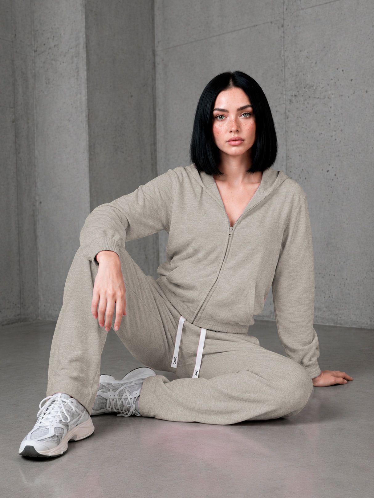 Conjunto Pants Deportivo Para Dama 2 Pz Sudadera Con Capucha MAYOREO