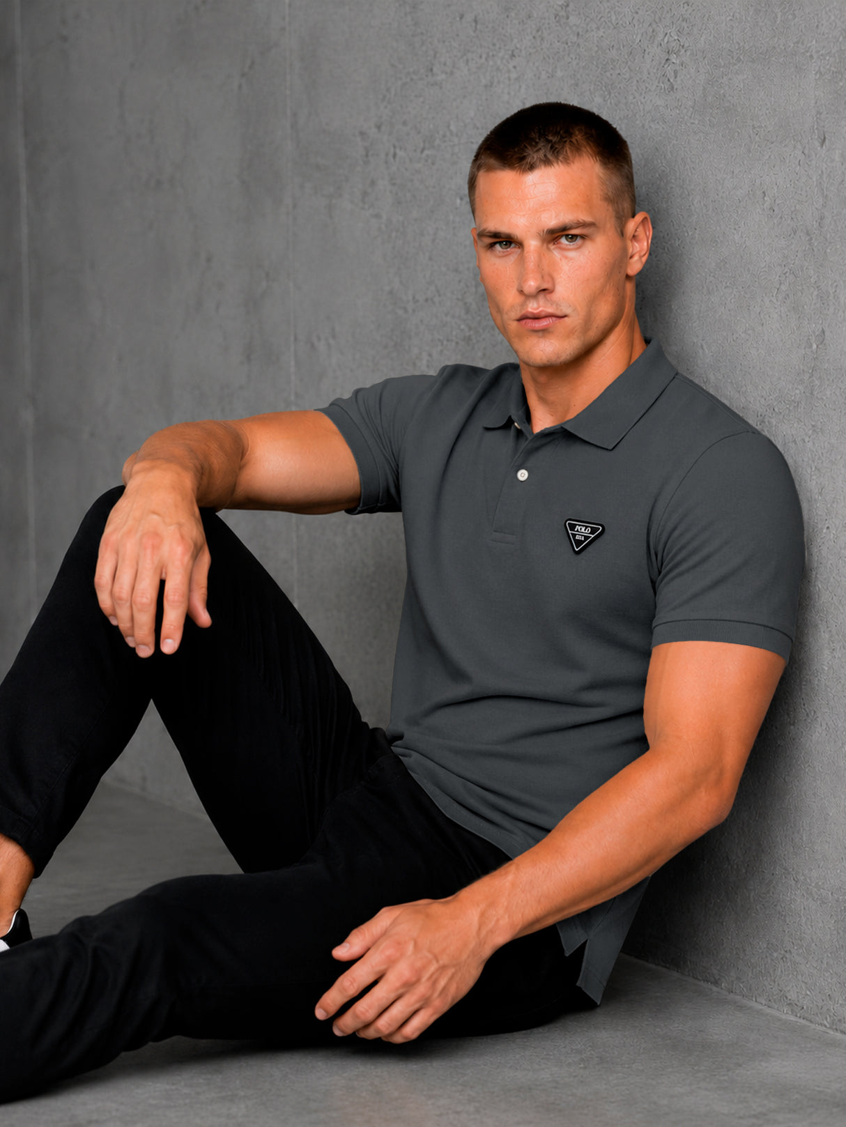Playera HPC Polo Hombre Slim Fit Algodón Manga Corta Casual