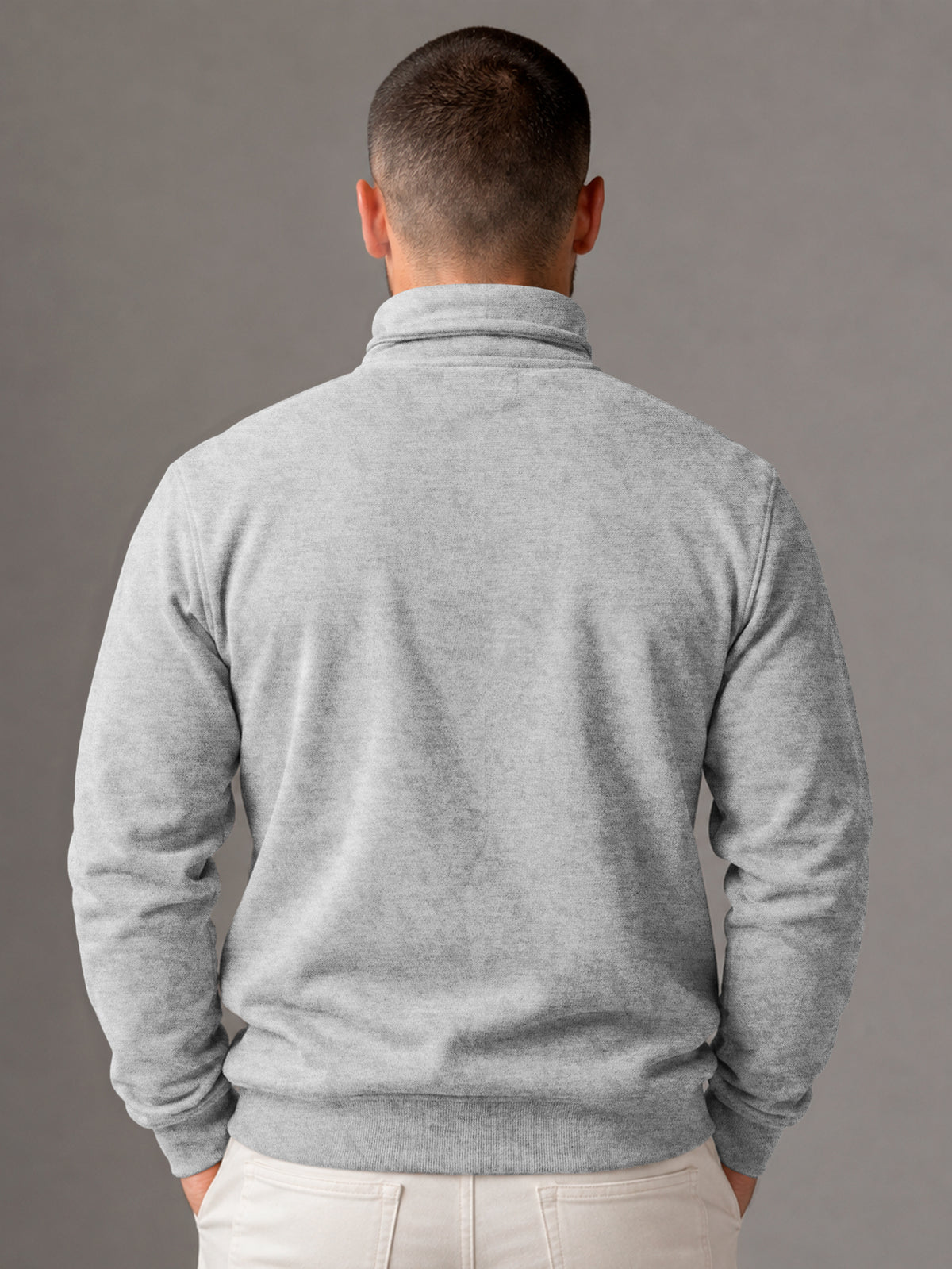 Sudadera Para Hombre Con Media Cierro en Cuello