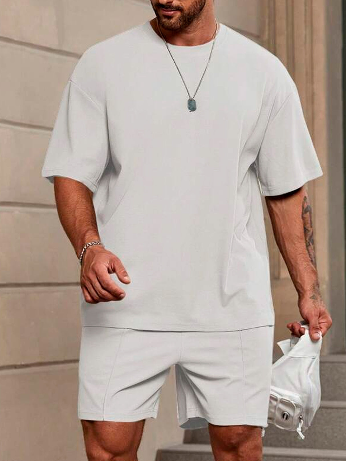 Conjunto Deportivo para Hombre Playera Deportiva y Short Transpirable de Entrenamiento Mayoreo