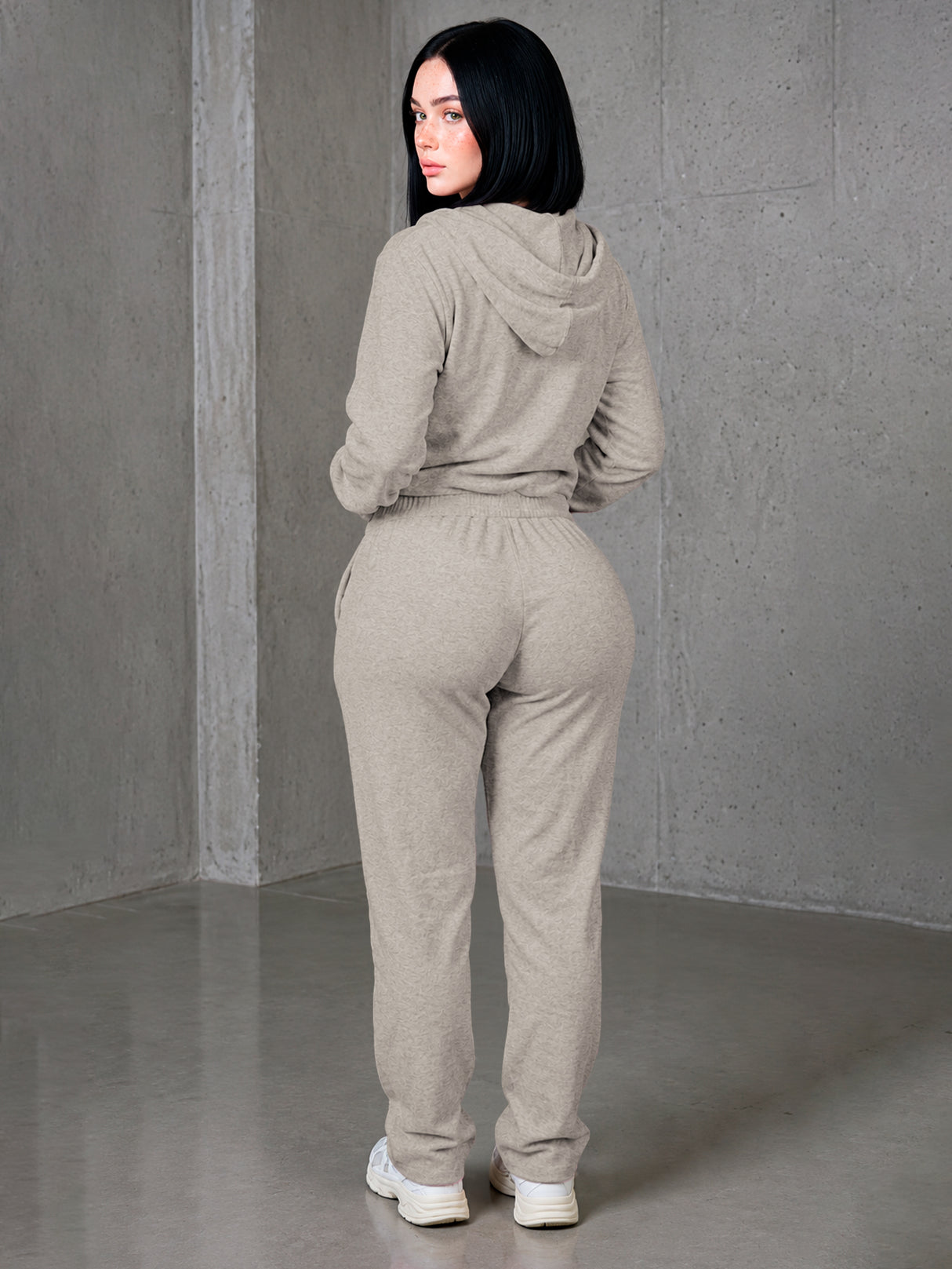 Conjunto Pants Deportivo Para Dama 2 Pz Sudadera Con Capucha MAYOREO
