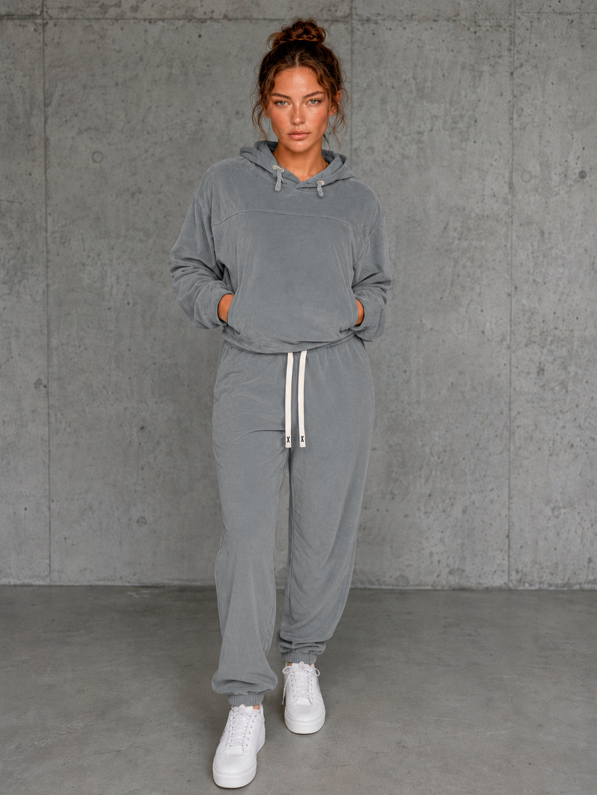Conjunto Deportivo Mujer 2pz Sudadera Pantalon Comodo Casual