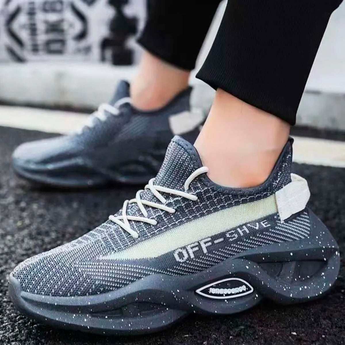 Tenis para hombre casual para el uso diario con punta, cierre clásico con agujetas Zapatilla para hombre casual transpirable con suela antideslizante ideal para el uso diario