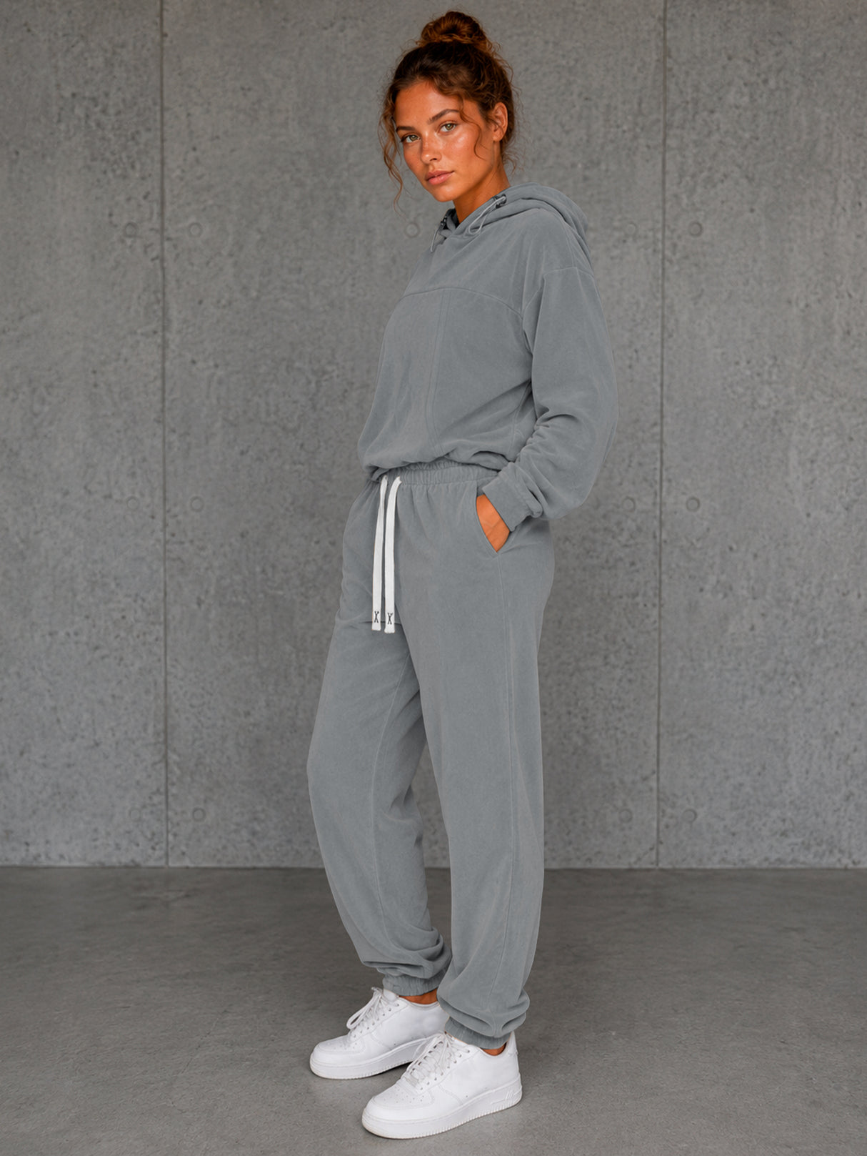 Conjunto Deportivo Mujer 2pz Sudadera Pantalon Comodo Casual
