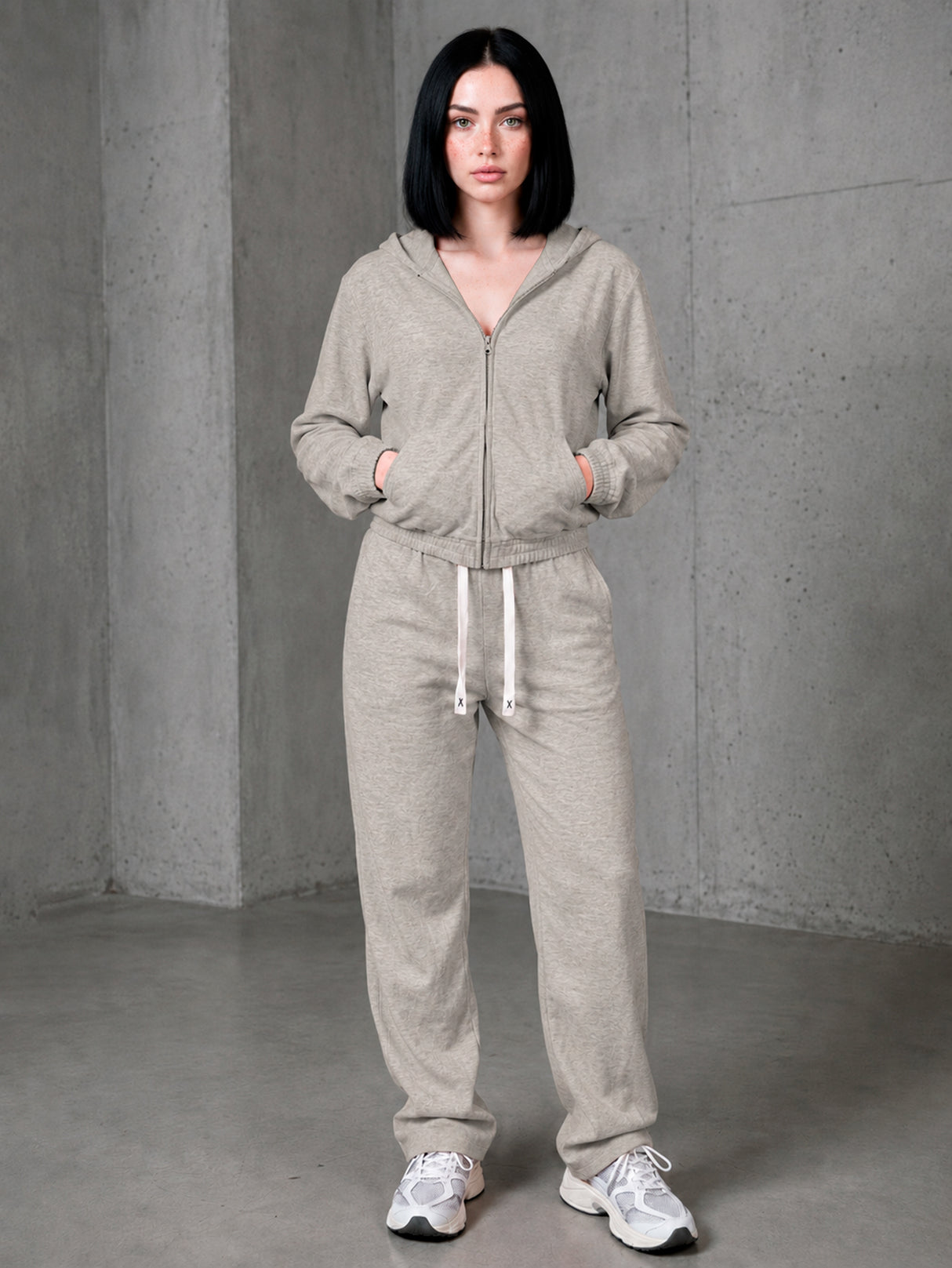Conjunto Pants Deportivo Para Dama 2 Pz Sudadera Con Capucha MAYOREO