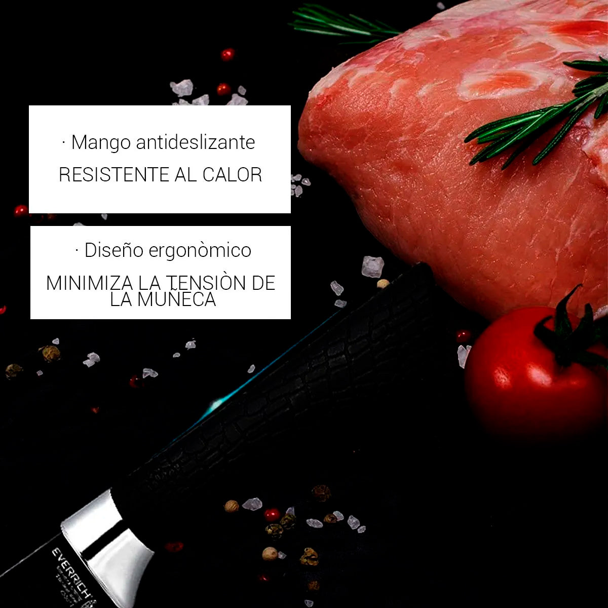 Juego De Cuchillos 6 Pz Cocina Profesional Acero Inoxidable