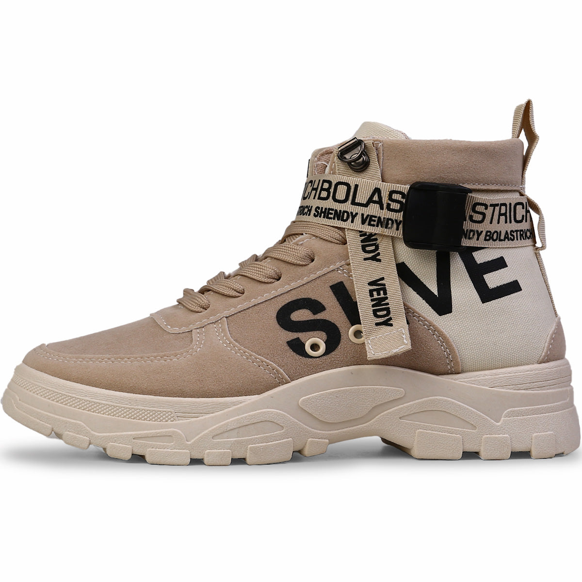 Bota Tenis para Hombre de Plataforma, Informales, Transpirable, Antideslizante, con Cordones, Zapatillas Duraderas para Actividades al Aire Libre, Ligeras para Exteriores, Estilo Urbano