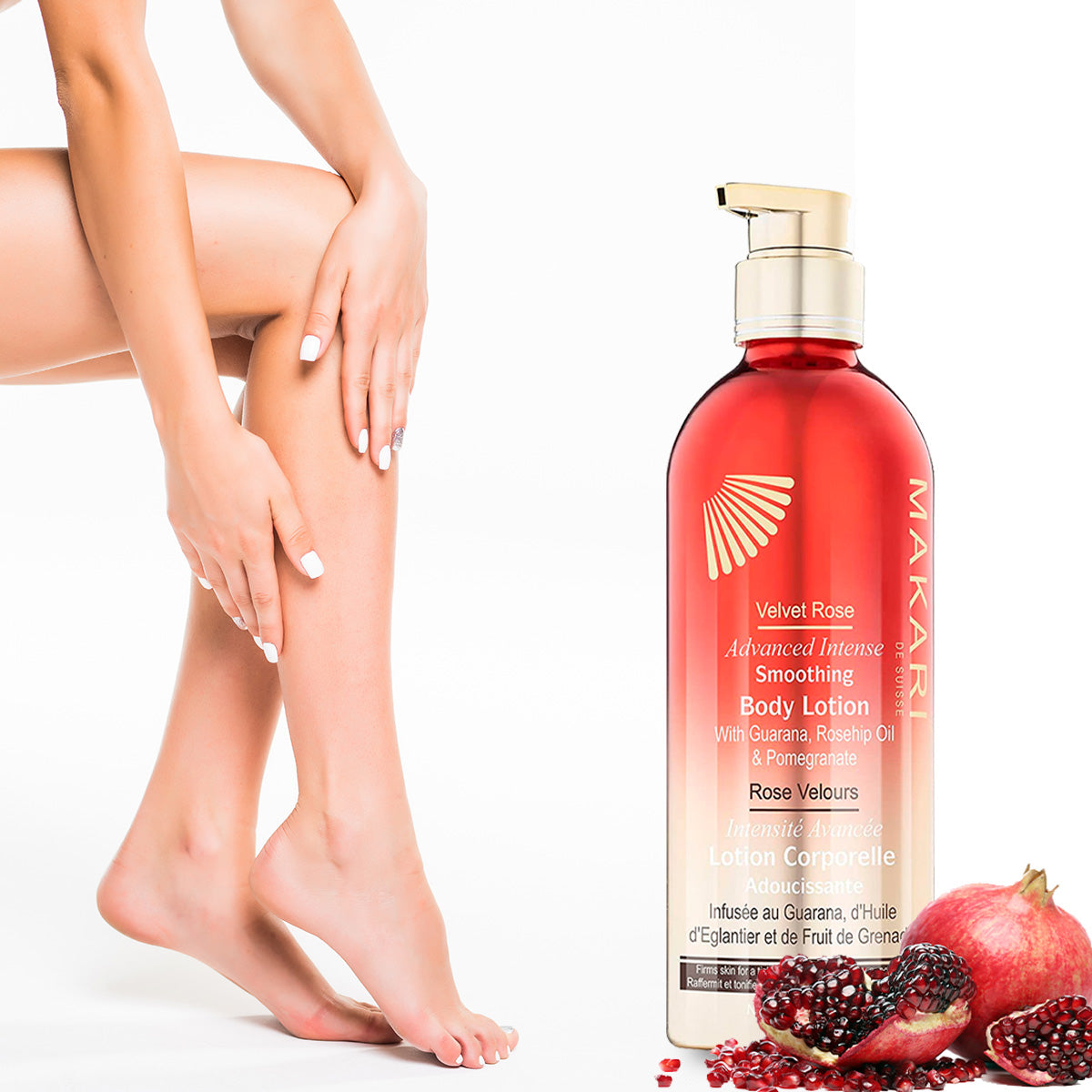 Loción Corporal Suavizante Velvet Rose Makari